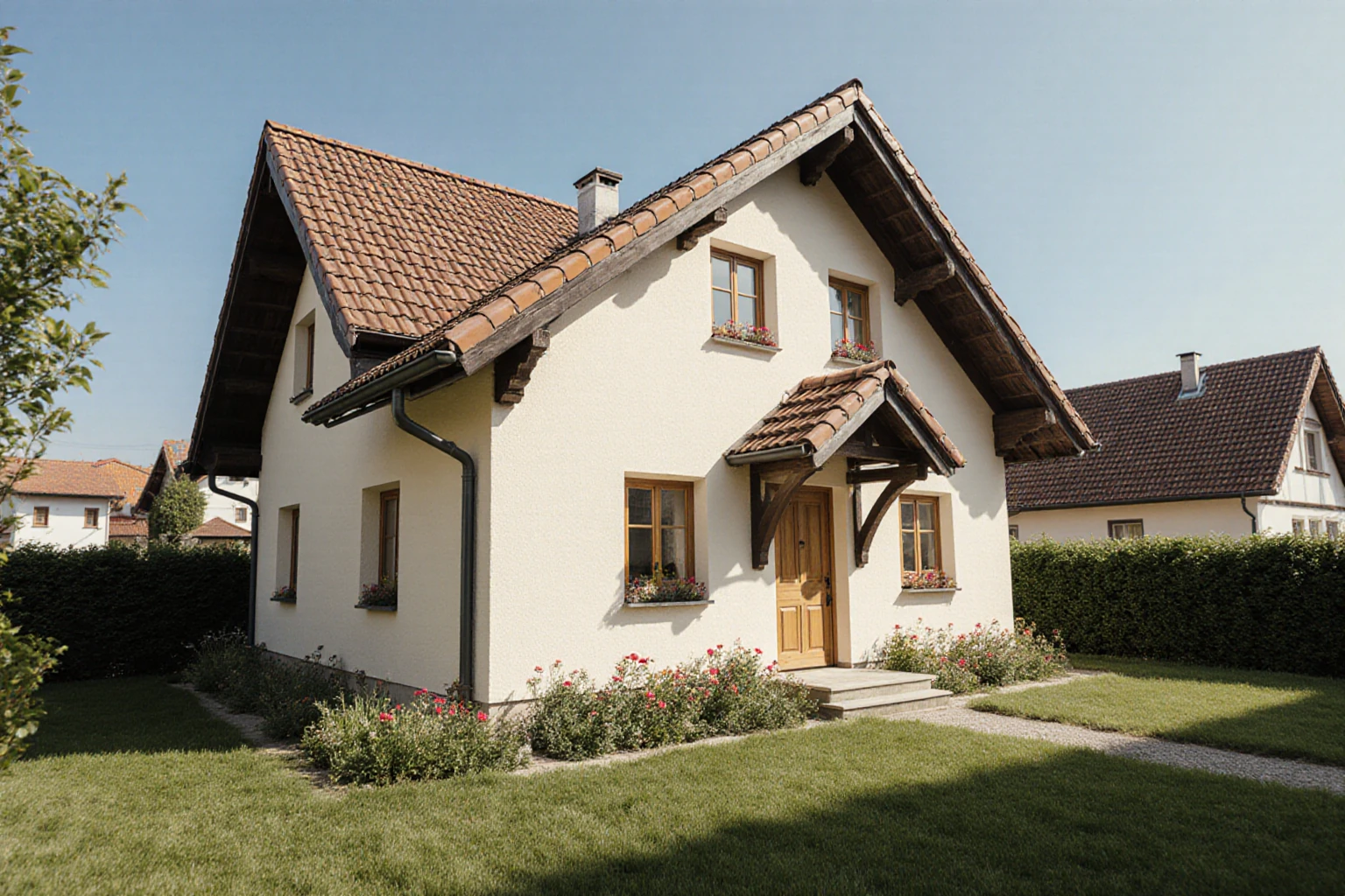 Gepflegtes bayerisches Wohnhaus mit hellem Eingang